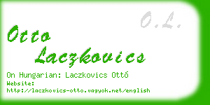 otto laczkovics business card