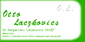 otto laczkovics business card